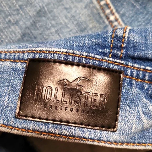 Hollister California Denim & Sweatshirt Hooded Jacket Men's Size XS